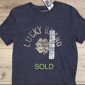 Lucky Brand Men's Graphic T-Shirt, Blue, Size S, New with Tags